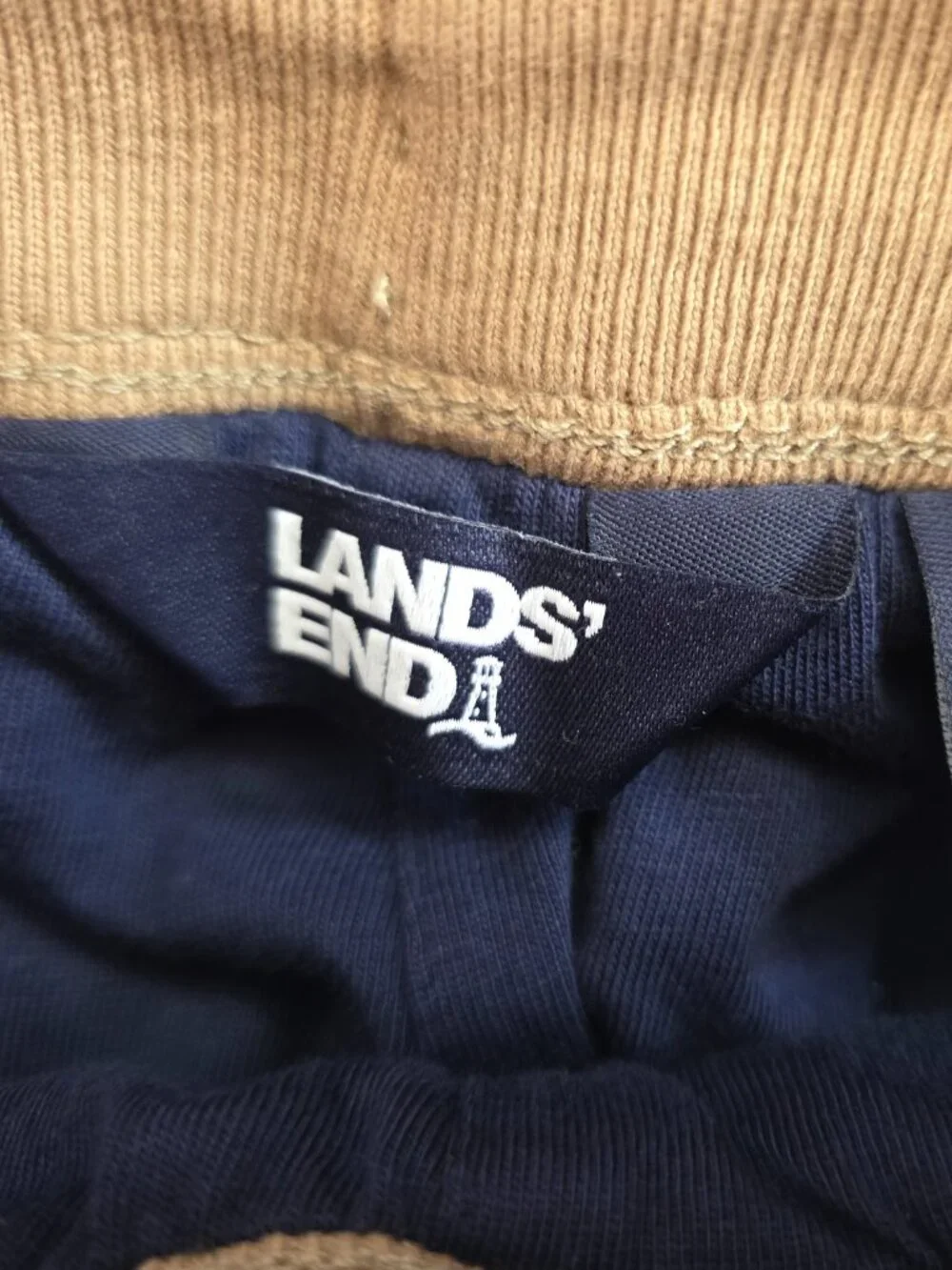 Boys Lined Khakis, Lands' End, Size Small (6-7)